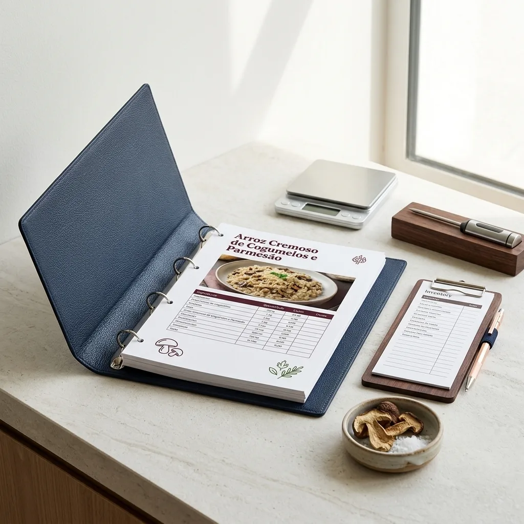 elaboração de ficha técnica para buffets