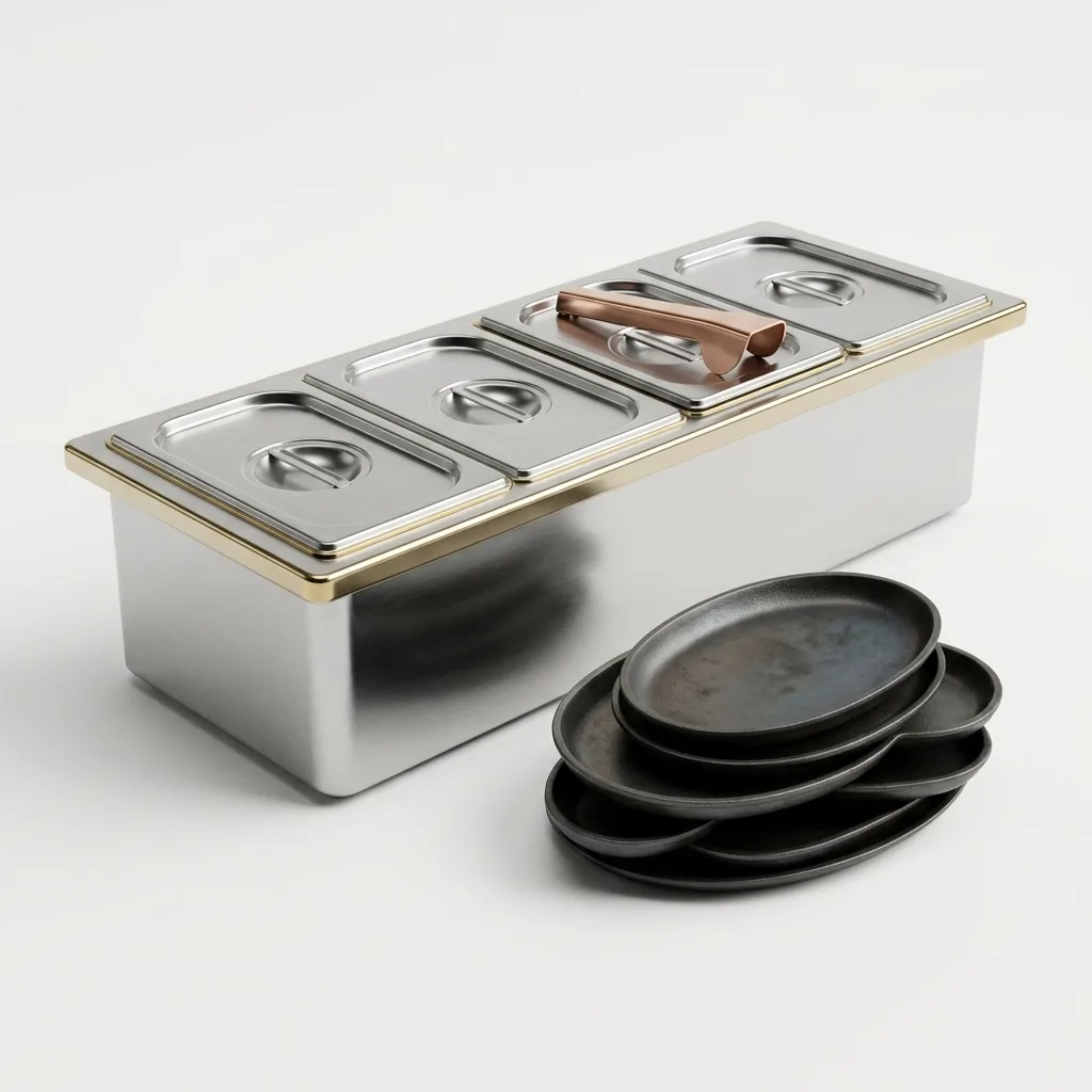 gestão de aquisição de utensílios para buffets