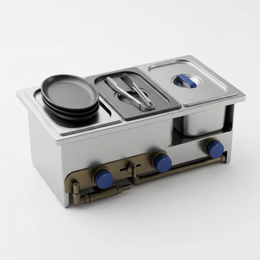 gestão de aquisição de utensílios para buffets